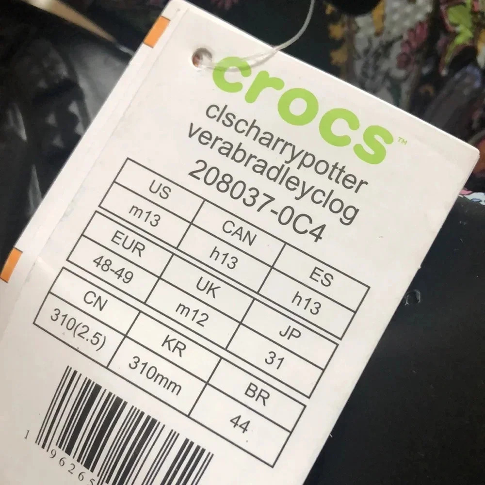 Crocs X Harry Potter X Vera Bradley clogs unisex Men’s Sz 13/Women’s Sz 15 New - Picture 9 of 9